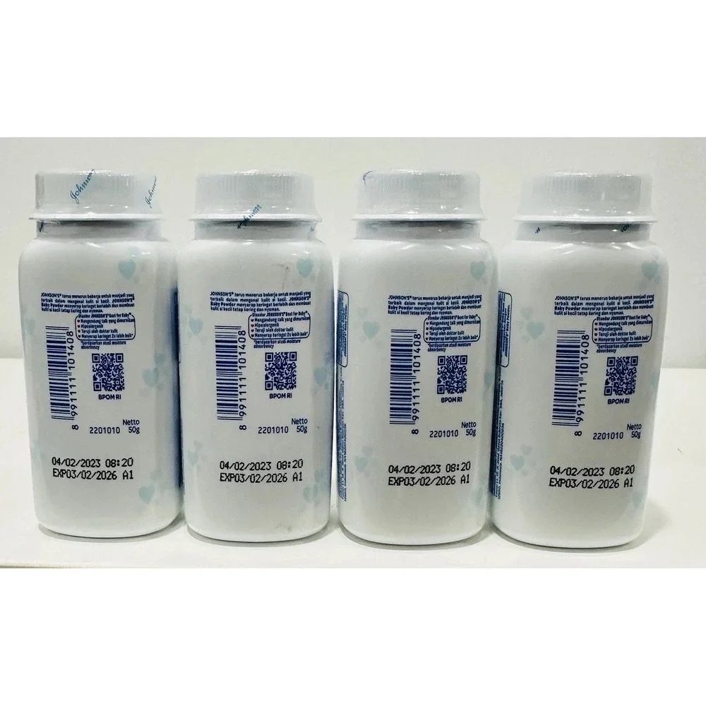 X4 MINI Johnson's Baby Powder Silky Soft Skin W/ Talc Hypoallergenic 1.8oz (50g)